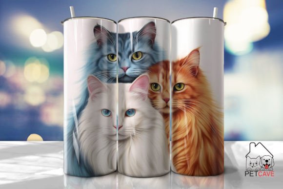 3 Cats Tumbler Wrap 2: Graphics for Crafts That Sell