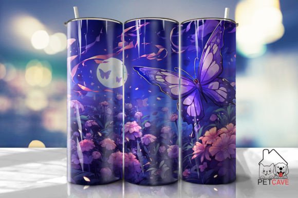 Anime Flower Art Tumbler Wrap: Graphics for Crafts That Sell