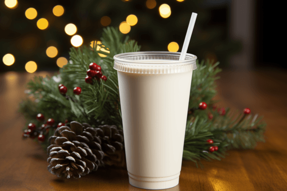Coffee Cup with Straw Mockup: Graphics for Coffee Cups
