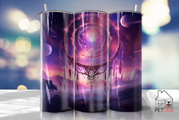 Colorful Dream Catcher Tumbler Wrap: Graphics for Crafts