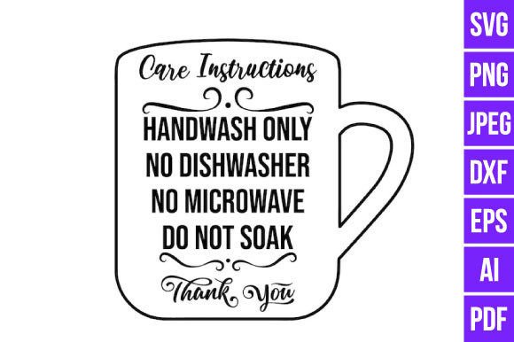 Cup Care Card Instructions Graphics & Illustrations