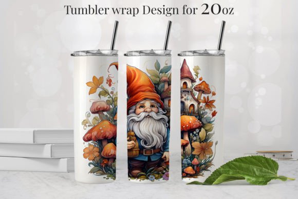 Gnome Tumbler Design for 20oz: Graphics & Illustrations