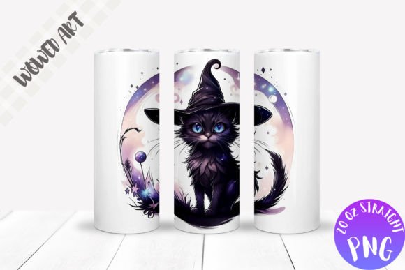 Magical Cat Tumbler Wrap: Graphics for Crafts & Brand Charm