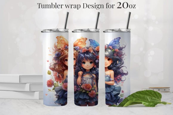 Mermaid Tumbler Graphics & Illustrations for 20oz