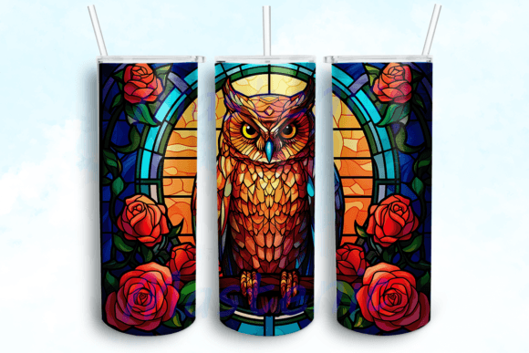 Owl Flowers Graphics for Crafts