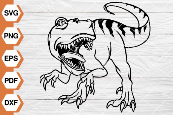 T-Rex Dinosaur SVG Graphics & Illustrations EP-137