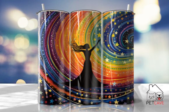 Wiccan-Inspired Bold Pop Tumbler Wrap: Graphics for Crafts