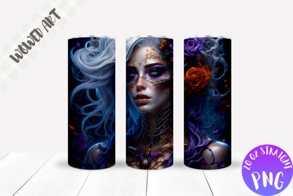Witch 20oz Skinny Tumbler Wrap: Graphics for Crafts Sellers